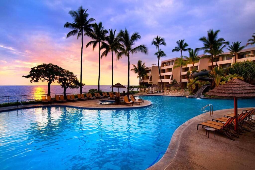 Exemple d'hotel avec piscine à Hawaii