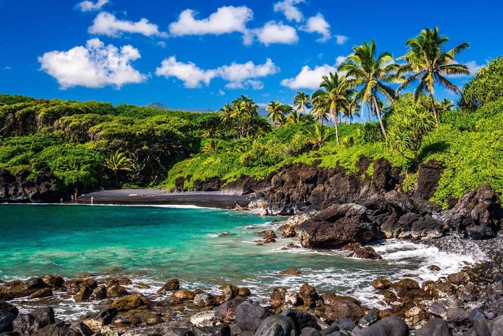 Photo d'une crique à Maui