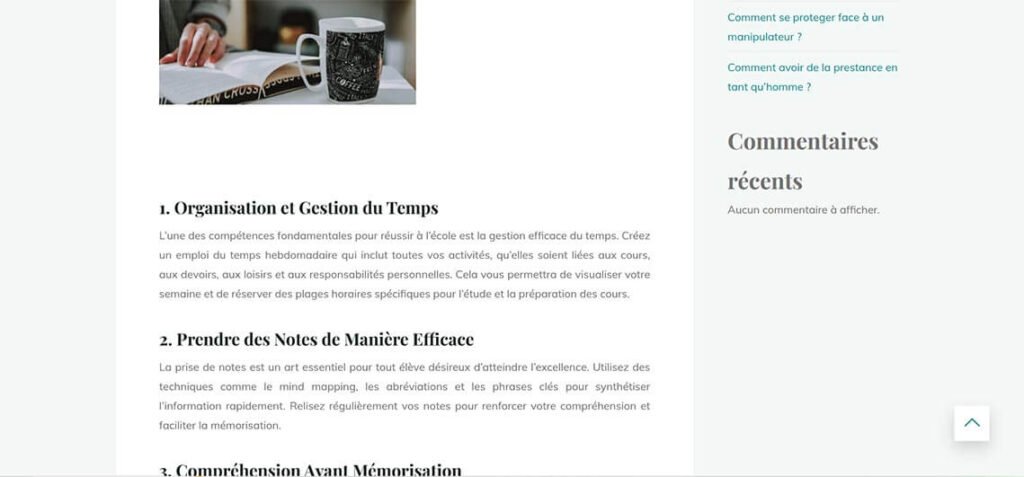 Printscreen du site tuto-comment.fr