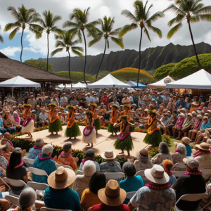 Image d'un festival de danse à Haleiwa