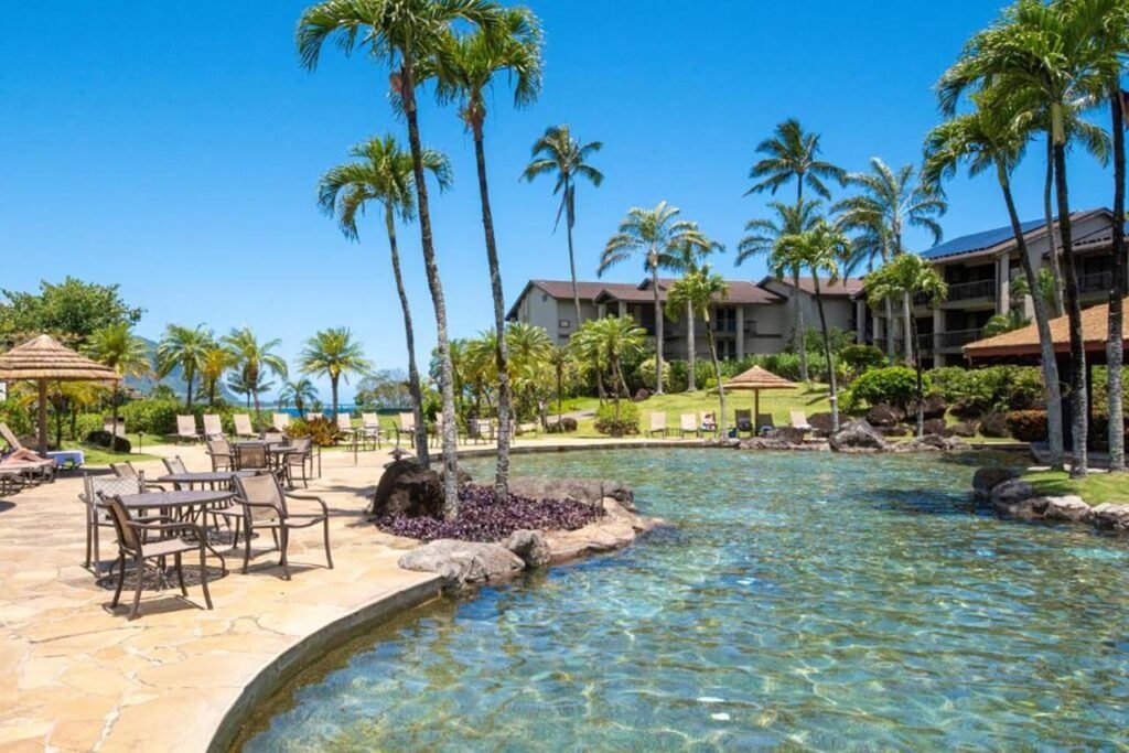 photo de la piscine de Hanalei Bay Resort à kauai