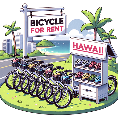 Image montrant la solution de louer un vélo à hawaii