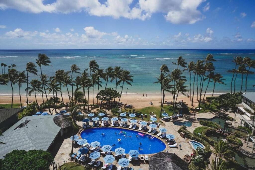 Vue aérienne de Kahala Hotel and Resort à Oahu