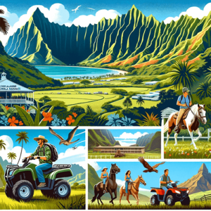 Illustration de Kualoa Ranch et ses nombreuses activités