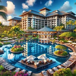 Hotel avec piscine à Hawaii