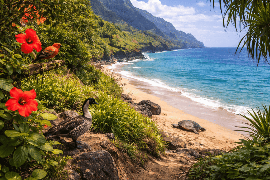 Faune et flore à Kalalau