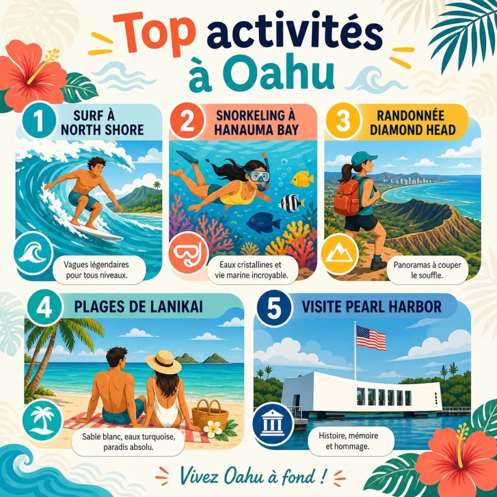 Top activités à Oahu